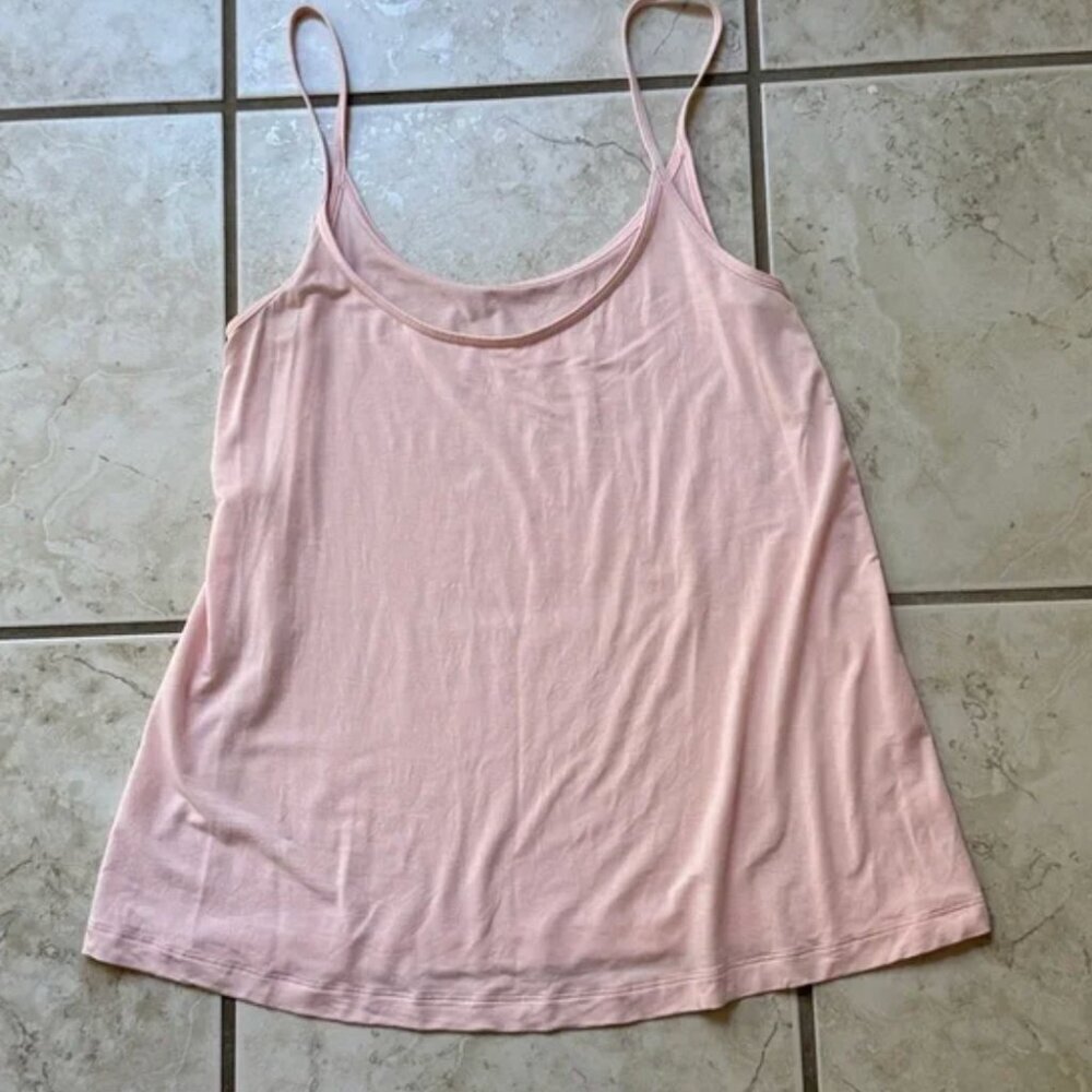 lululemon Women's Modal Silk Blend Spaghetti Tank Size 0 Strawberry Milkshake